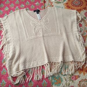 Forever 21 Boho Sweater Poncho